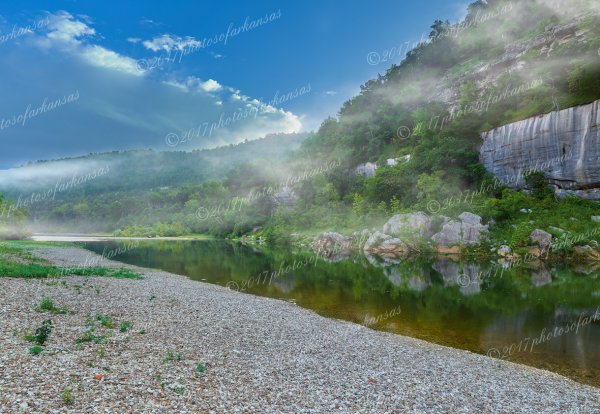 02.3 Foggy Start To The Morning At Buffalo Point - Professional Arkansas Ozark Gallery No 3 photography by Paul Caldwell