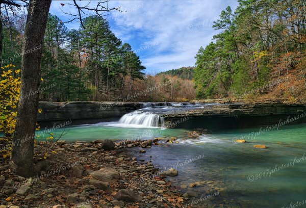 02 3 Fall At Haw Creek Falls In The Arkansas Ozarks - Professional Arkansas Ozark Gallery No 3 photography by Paul Caldwell
