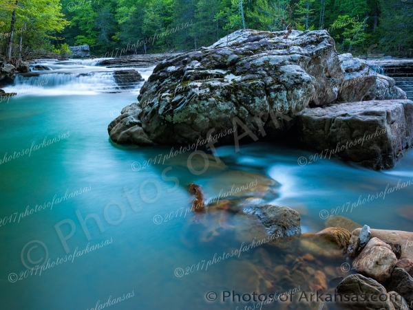 26 Late Springtime At 6 Finger Falls On Falling Water Creek - Professional Arkansas Ozark Gallery No 3 photography by Paul Caldwell