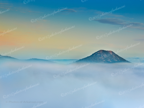 17 Late September Morning And Pinnacle Mountain In Pulaski County - Professional Views Of Pinnacle Mountain photography by Paul Caldwell