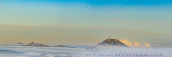 20 Early Morning View Of Pinnacle Mountain And The Maumelle Pinnacles - Professional Views Of Pinnacle Mountain photography by Paul Caldwell